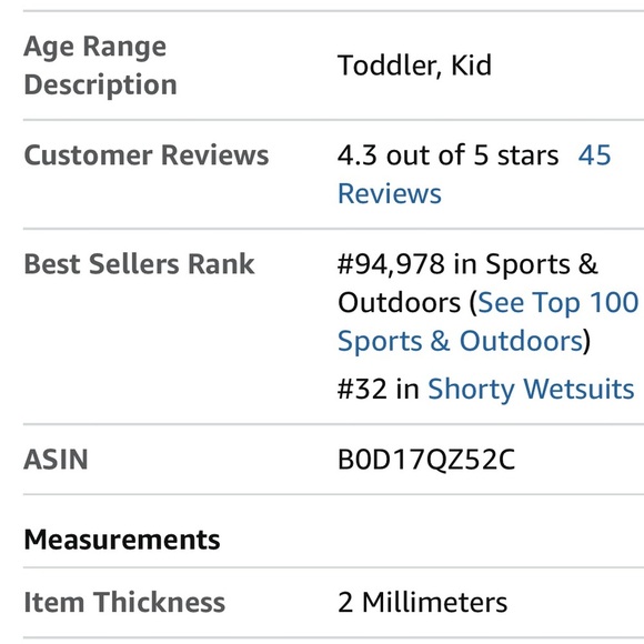 NWOT Seaskin Wet Suit for Girls Size 8 - Picture 12 of 13